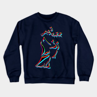 Psychedelic Bagpiper Crewneck Sweatshirt